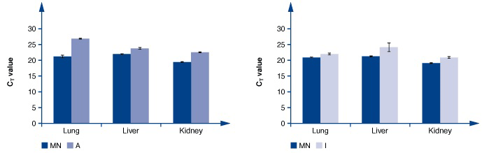 PCR performance of DNA extracted using the NucleoMag DNA FFPE kit versus competitors' kits