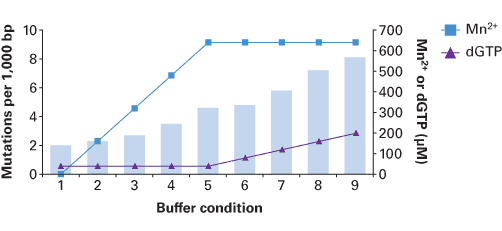 Mutation rates can be controlled by buffer conditions