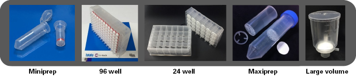 Capturem spin columns and filtration devices